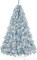 Artificial Christmas Tree Hinged Pine with 250 Lights, 1,000 Tips & Foldable Base Pre-Lit Outdoor Holiday Decor